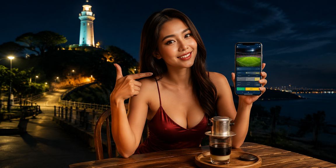 Người dùng tại Vũng Tàu thưởng thức cà phê và theo dõi cá cược thể thao trực tuyến